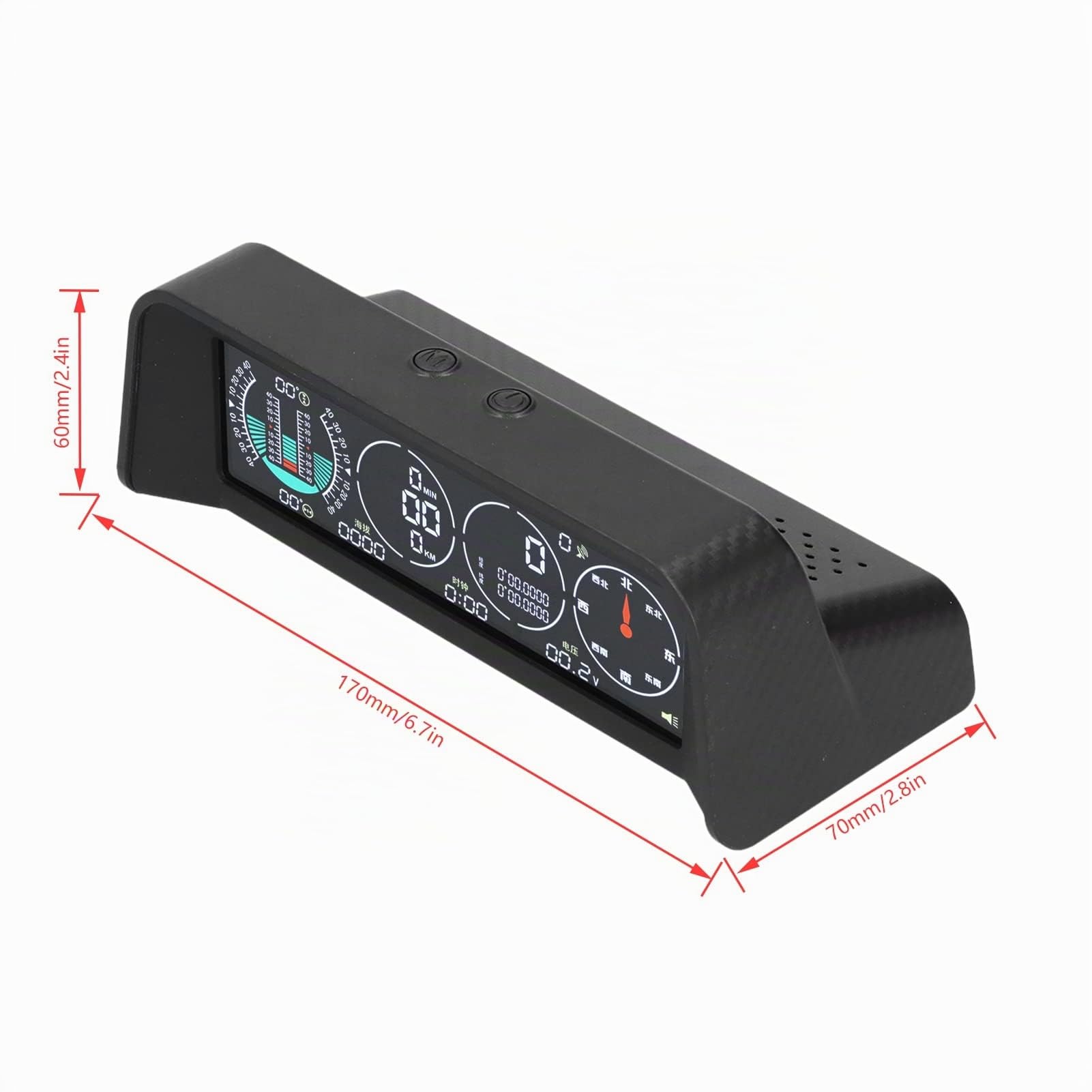 Pantalla LCD Head Up Del Parabrisas Del Coche HUD, Indicador Inteligente OBD, Interfaz OBD Del Velocímetro, Velocidad, RPM Del Motor, Medición De Kilometraje, Temperatura Del Agua, Para Todos Los Vehí