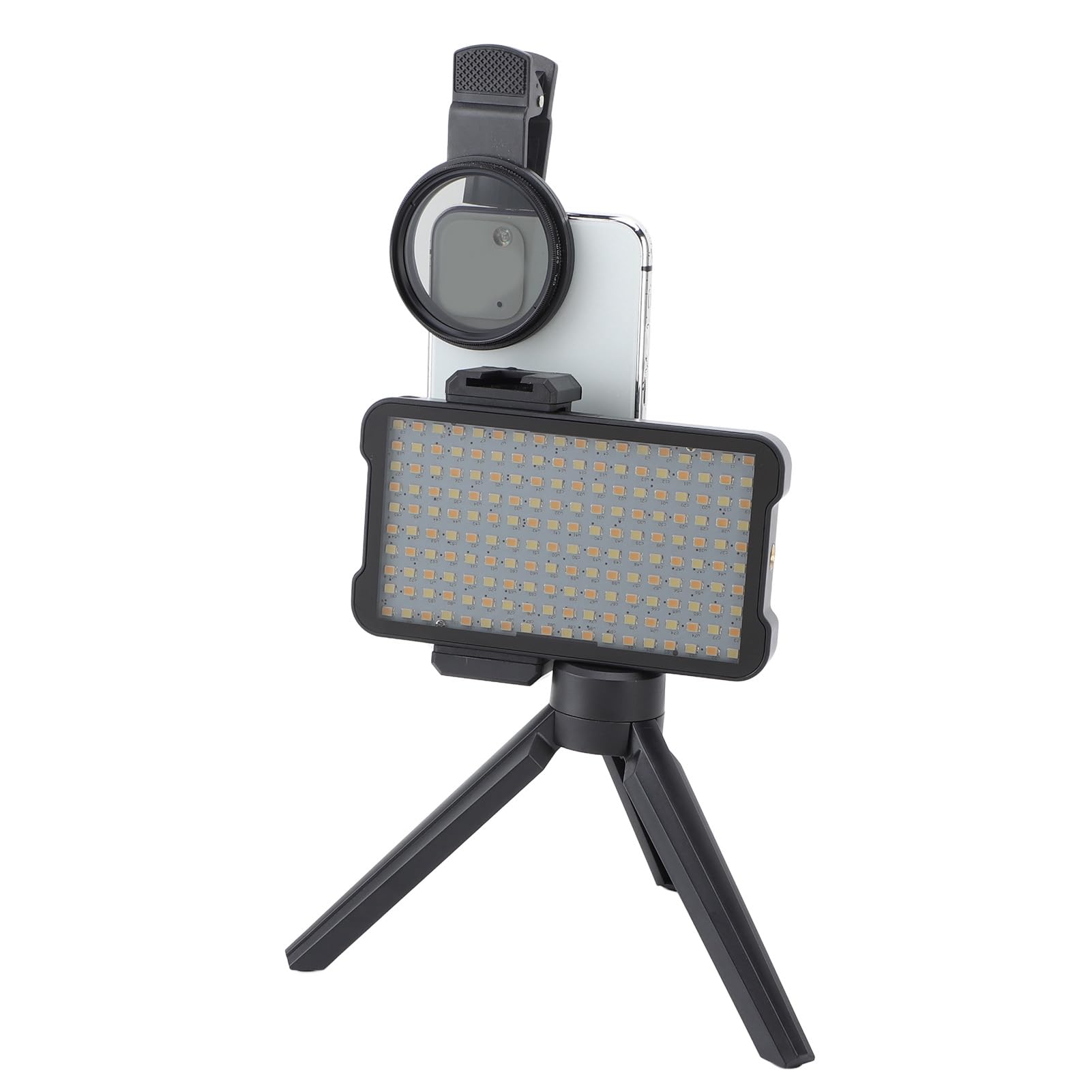Reduzca la Luz de Relleno de Tatuaje Reflejada con Filtro de Lente CPL de 52 Mm, Trípode Ajustable, Batería Recargable para Fotografía de Tatuajes, Transmisión en Vivo, 180 Cuentas