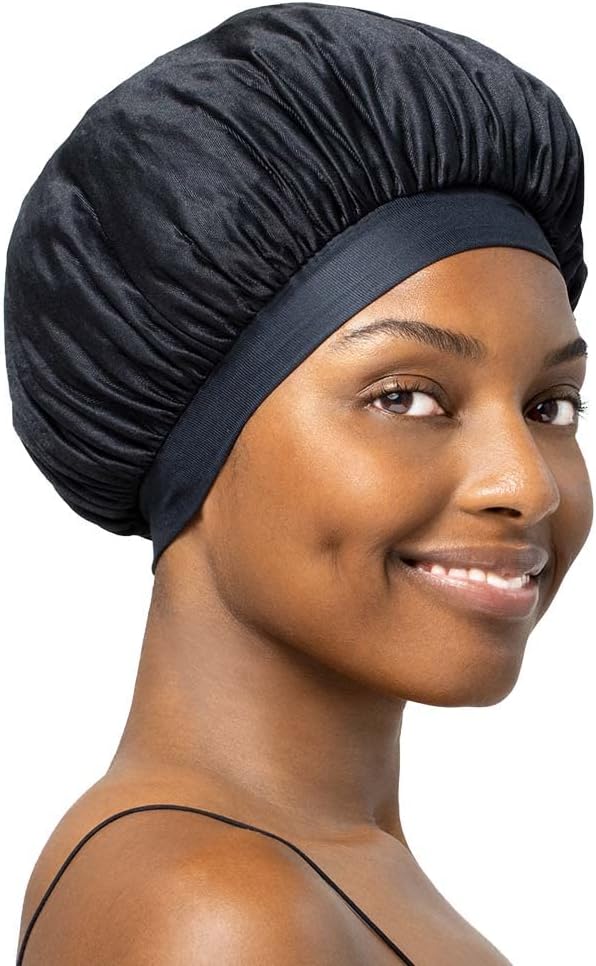 Satin Edge Bonnet (Black)