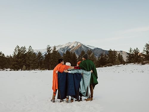 Miniatura 6 de KAMMOK Manta de montaña  Forro polar ultra afelpado, resistente al agua, portátil, duradera, para interiores y exteriores (84 x 50 pulgadas), color