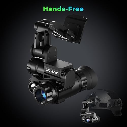 Miniatura 2 de NVG10 Monocular de visión nocturna montado en la cabeza con WiFi casco digital de caza gafas de visión nocturna con rango de visión de 656.2 ft656