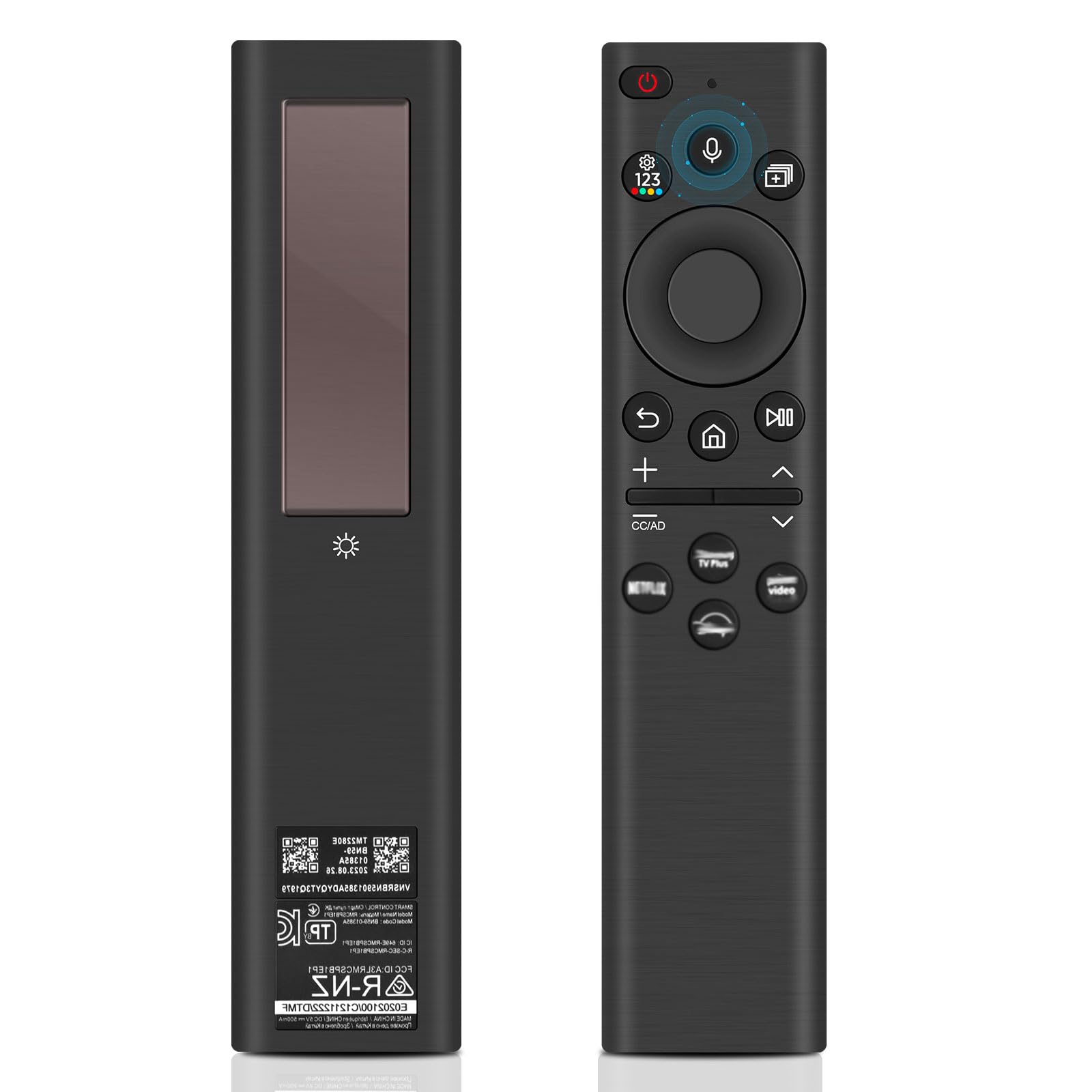 Relacemet Remote Cotrol BN59-01385A for Samug, Uiveral Solar Voice Remote Cotrol for Samug Smart TV with 4 Shortcut Butto, Comatile with The Frame Neo QLED, Crytal UHD TV Serie