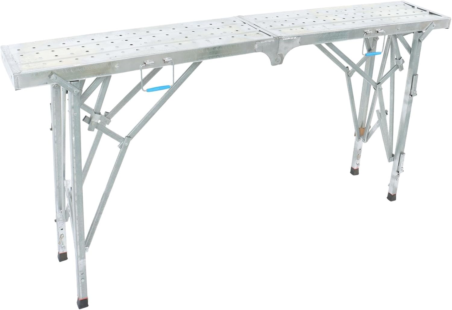 Aluminum, Height-Adjustable, Portable Scaffolding for Daily Repairs, Silver 1.8M, Versatile Folding Ladder