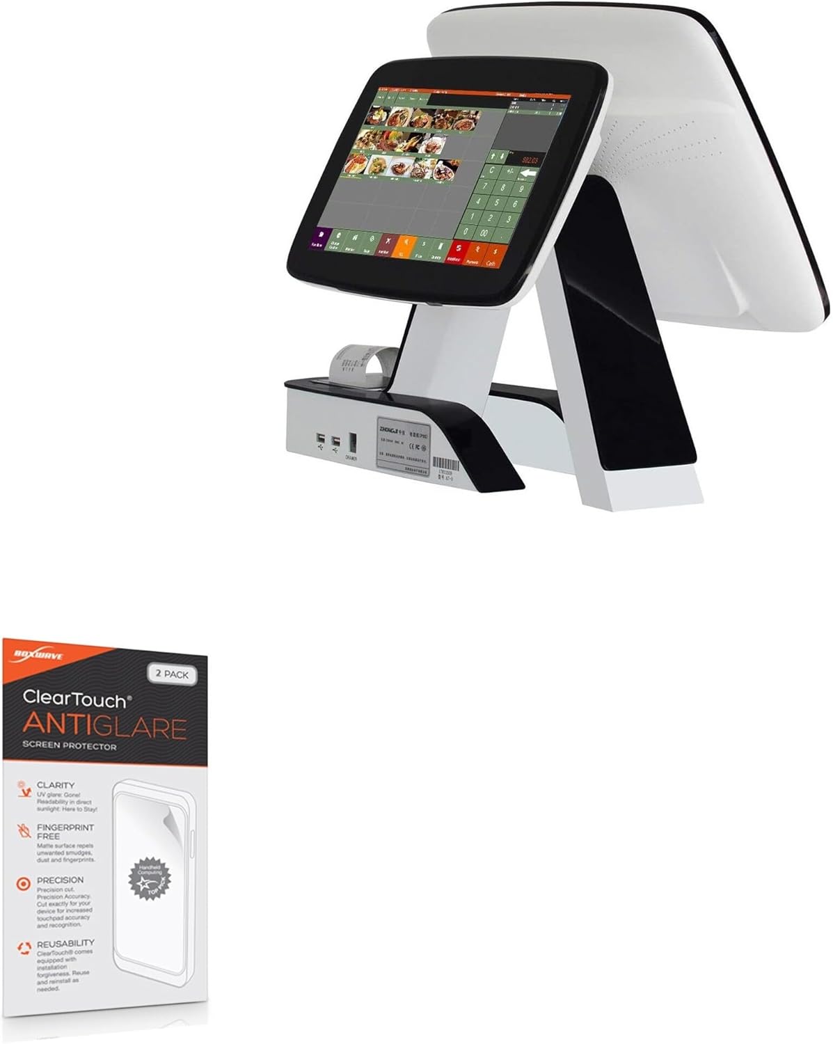 BoxWave Screen Protector Compatible with ZHONGJI ZJ-A7DP-RES (15 in) - ClearTouch Anti-Glare (2-Pack), Anti-Fingerprint Matte Film Skin