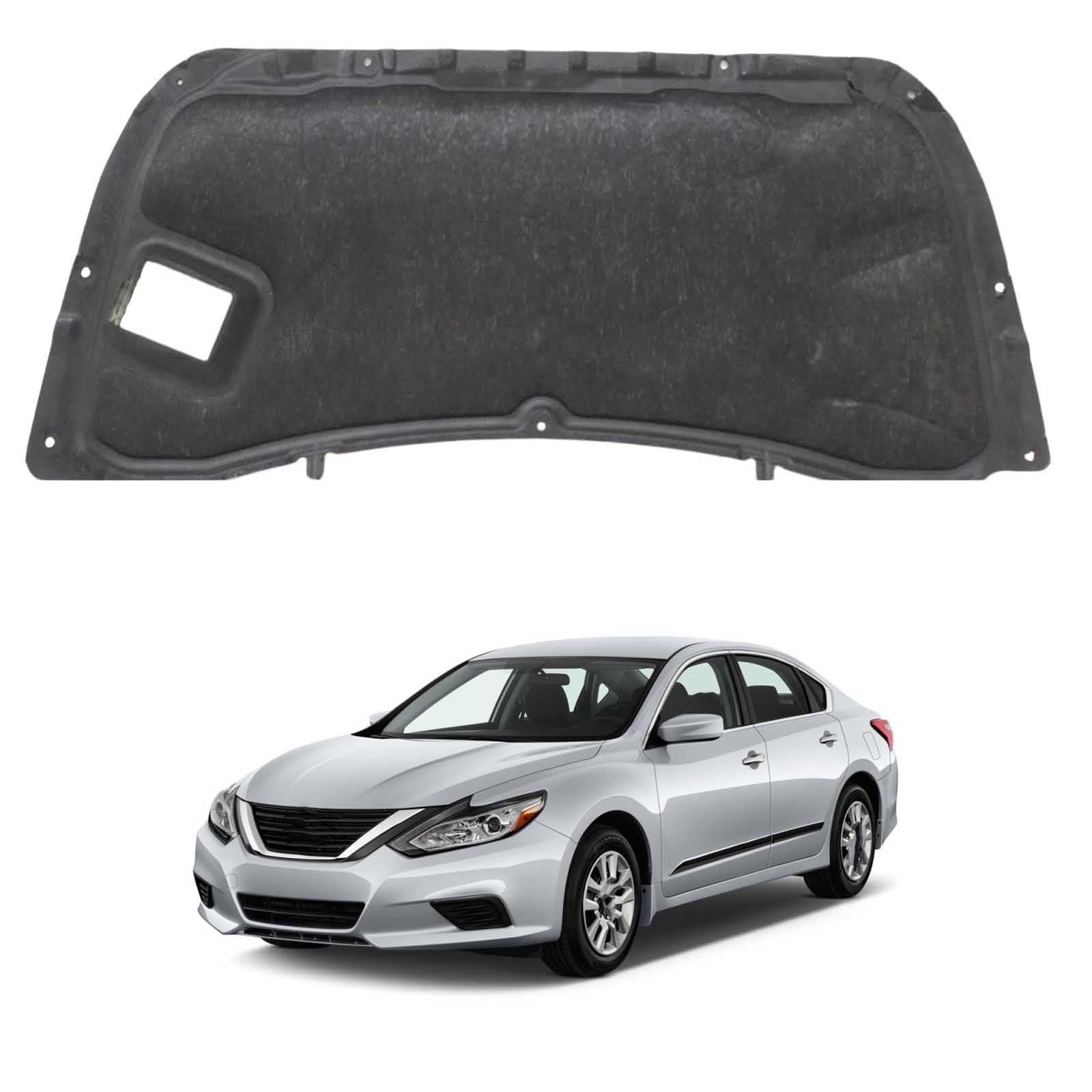 Papep Normal Heat Shield & Soundproof Cotton For Nissan Altima 2013-2016 Oe: 658409Hs0a, Bonnet Engine Insulation Mat, Noise Reduction Thermal Liner Cover For Car Hood