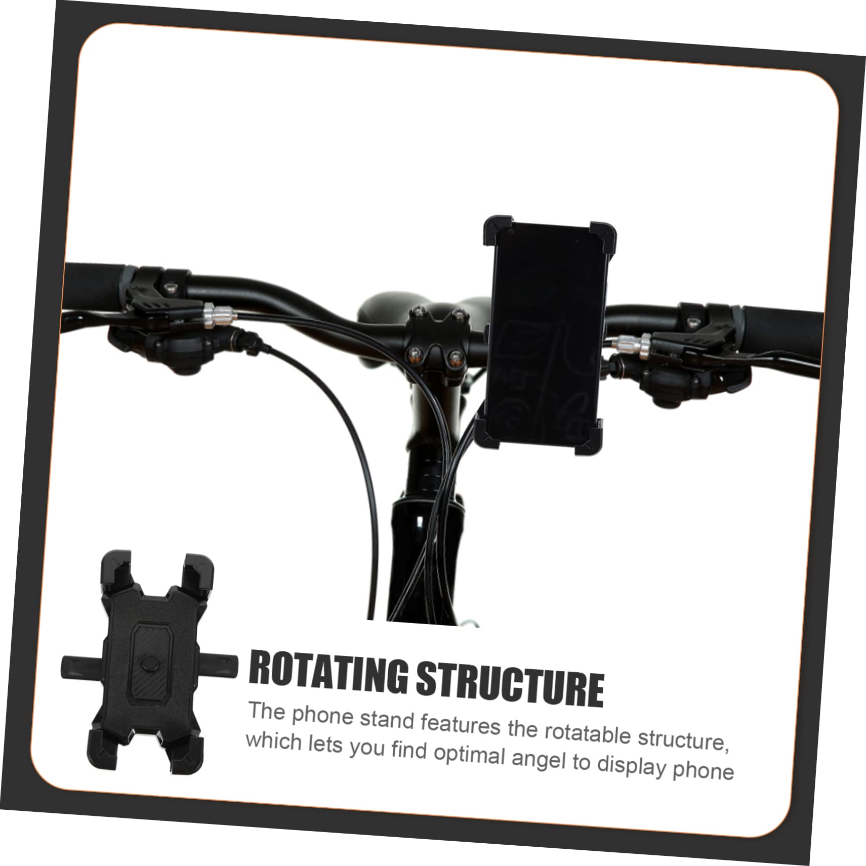 Hemobllo 4piezas Soporte De Teléfono para Bicicleta Rotatable Fijación Segura y Diseño Práctico Compatible Móviles para Ciclismo y Motociclismo