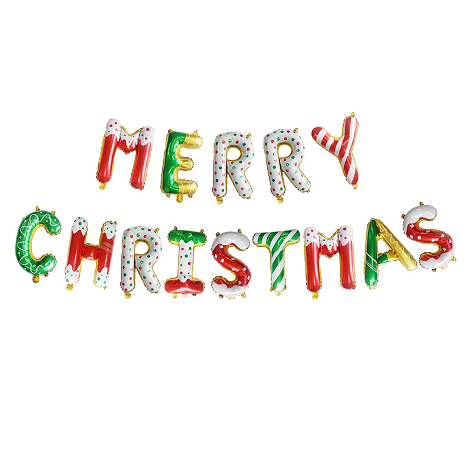 Ballon Merry Christmas Boule Sapin - Joyeux Noël - Blanc - 45 Cm