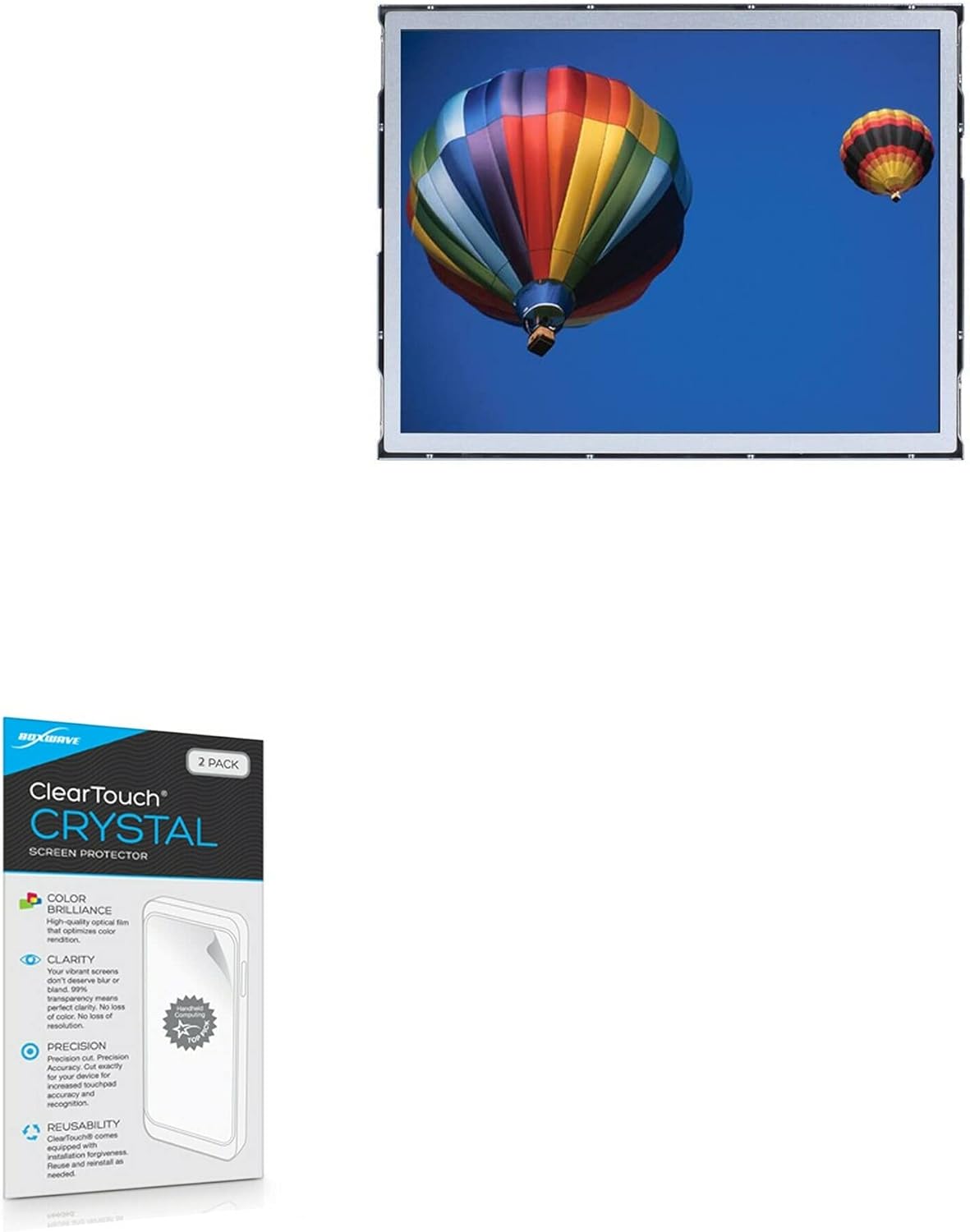 BoxWave Screen Protector Compatible with BSI Computer P6151O - ClearTouch Crystal (2-Pack), HD Film Skin - Shields from Scratches