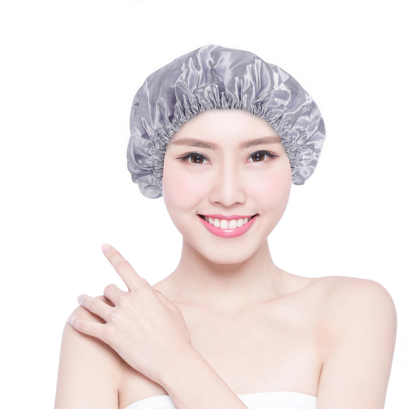 Angoily 3piezas Gorros De Baño Impermeables Para Mujeres Gorros De Ducha Multiusos Para Cabello y Abundante