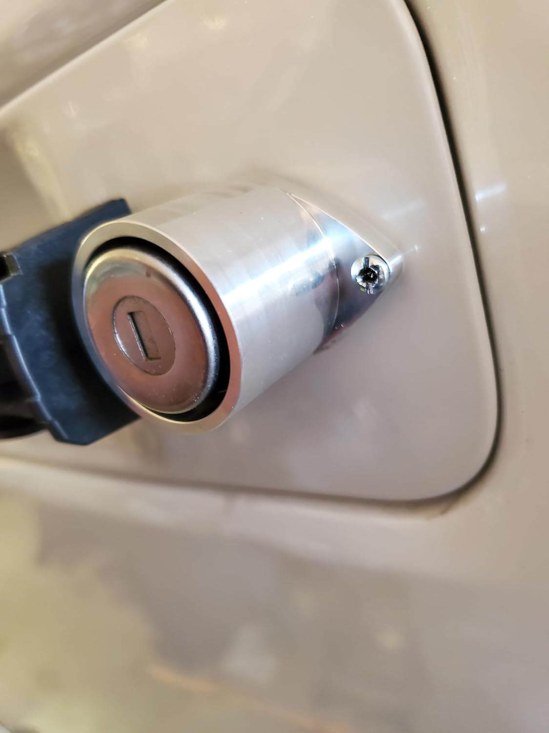 Compatible with Ford f150 f250 f350 Series Door Lock cylinders Door Lock Cylinder Block Off - Anti Theft Feature (Key Hole Accessible), Silver