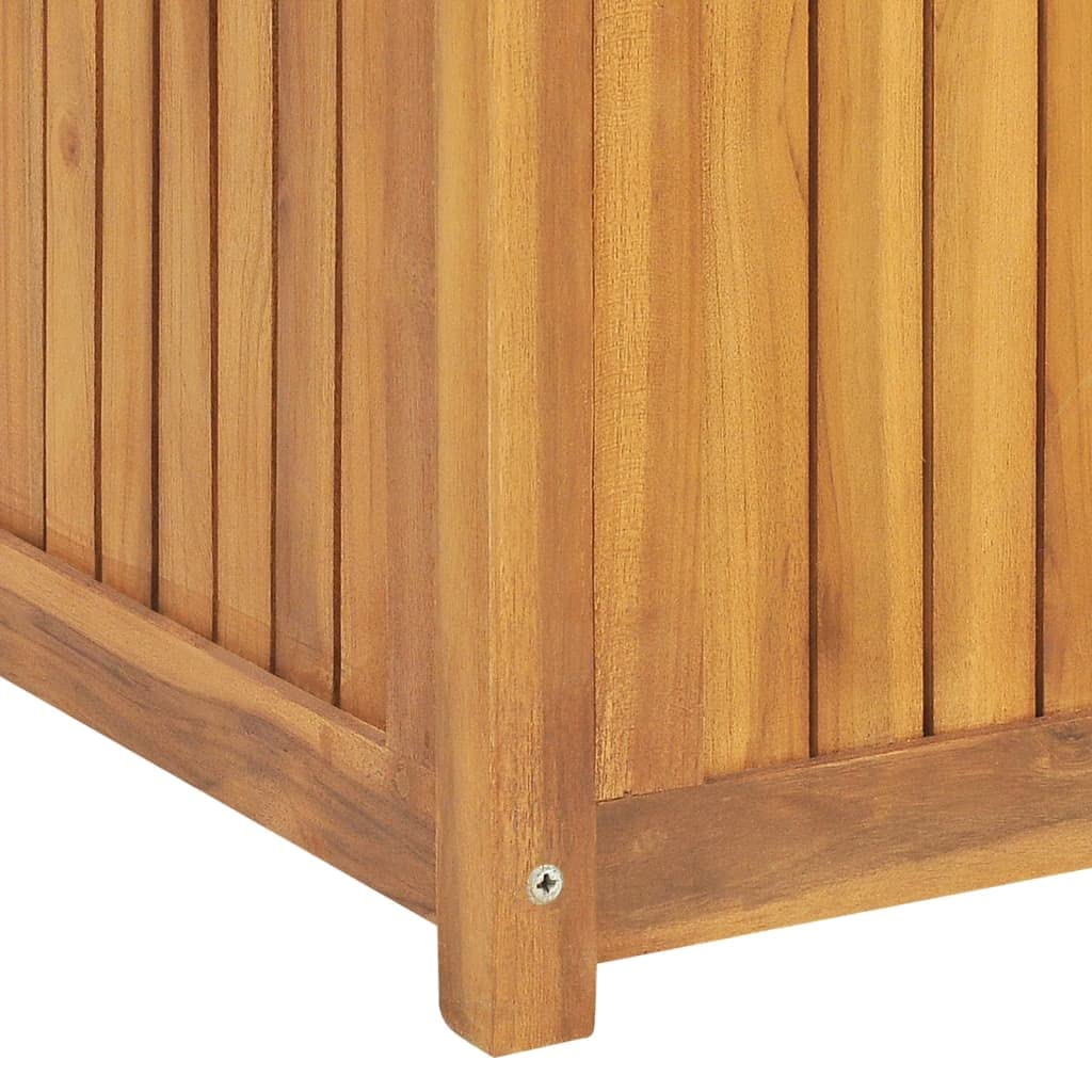vidaXL Baúl de jardín madera maciza de teca 175x50x55 cm