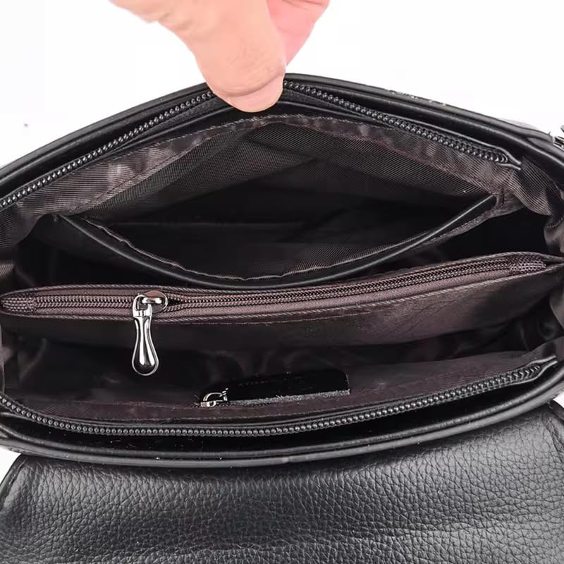 Classy Leather Top Handle Shoulder Bags For Women - Crossbody Satchel Purses4