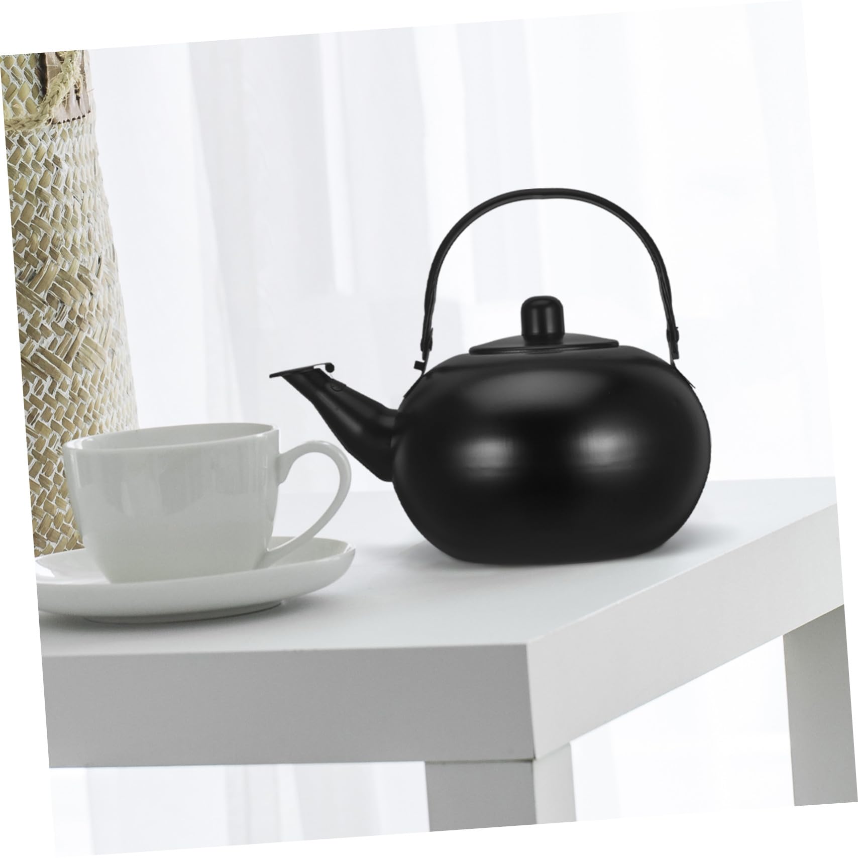 IMIKEYA Tetera de Acero Inoxidable Colador y Capacidad de 1,5l para Hervir Agua, Diseño Clásico y Funcional Adecuado para Cocina y Salón de Té