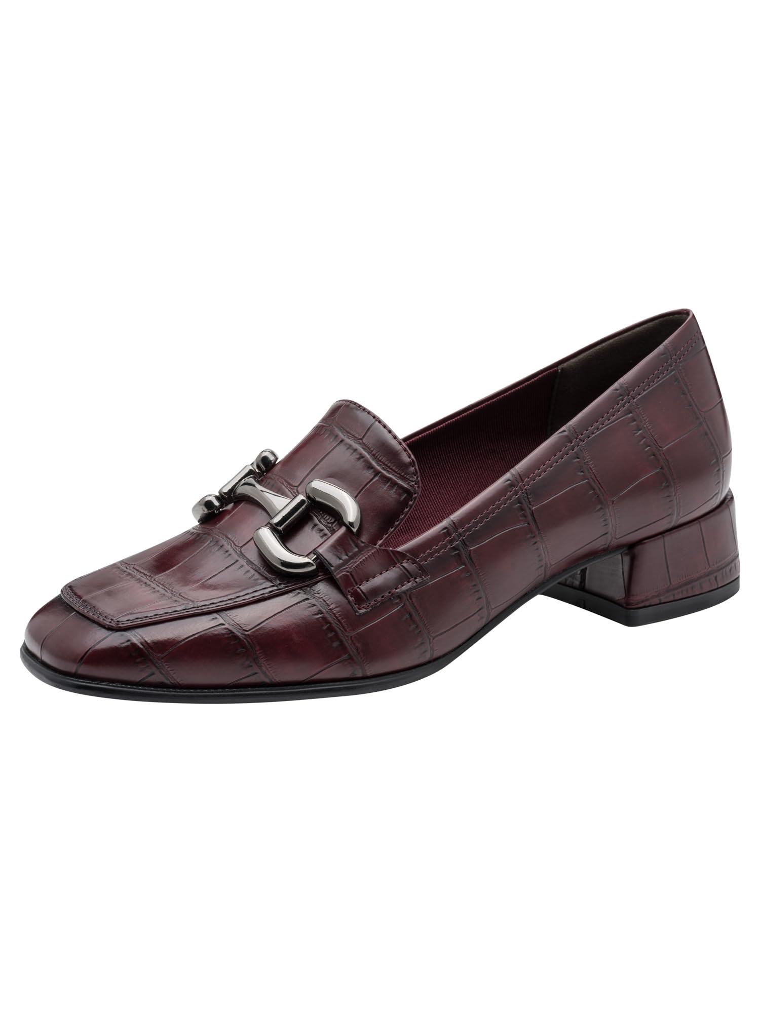 Tamaris Women's Trotteur with Block Heel, Red (Merlot Croco), 42