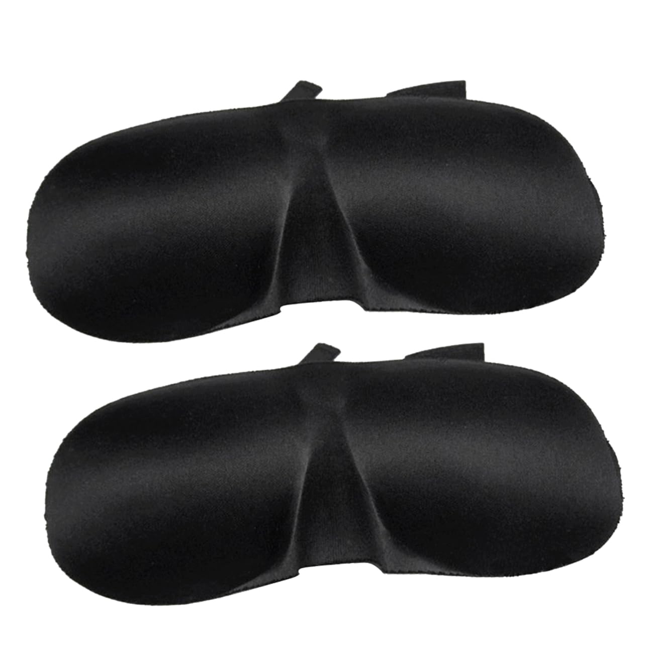 ERINGOGO 2pièces Masque de Sommeil Lot de Masques de Nuit Cache-yeux Bandeaux Noir Unique