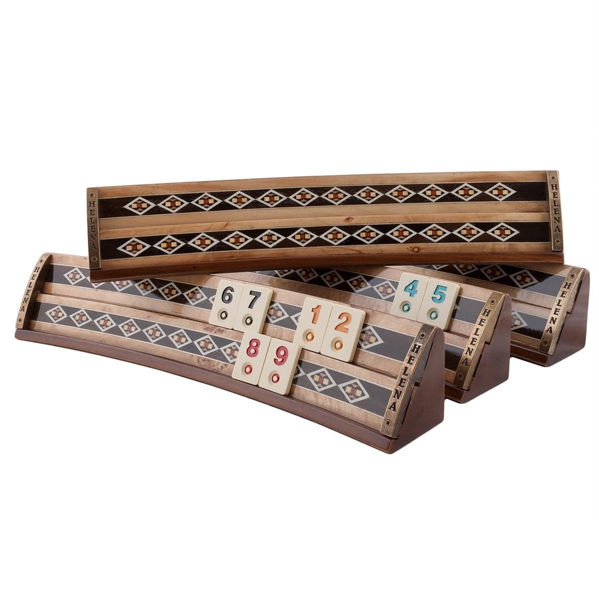 Helena Wood Art Set Da Gioco Rummikub In Legno Ovale – Fatto A Mano - 5