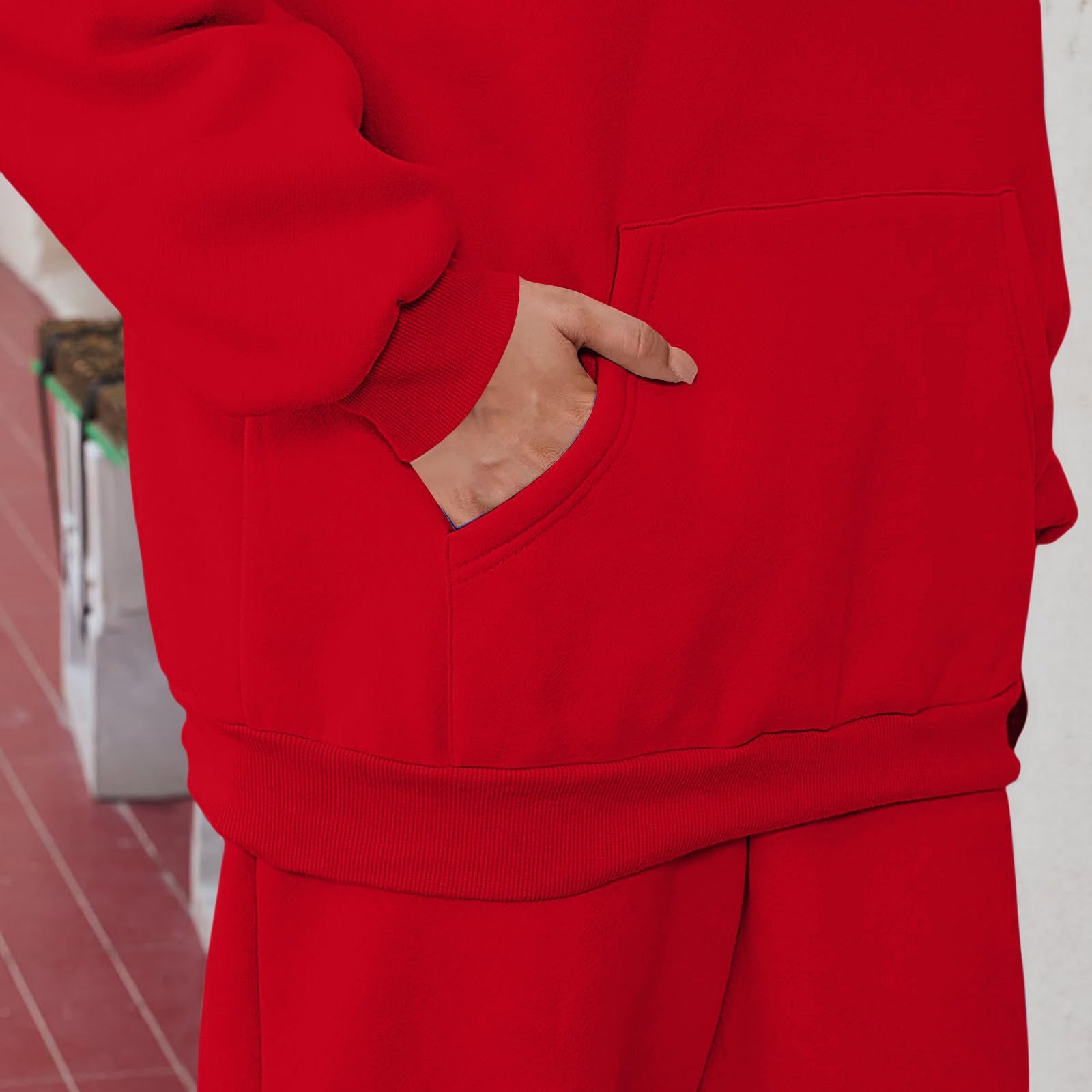 Survêtement Femme Grande Taille - Ensemble Sportswear Capuche Sweat Court