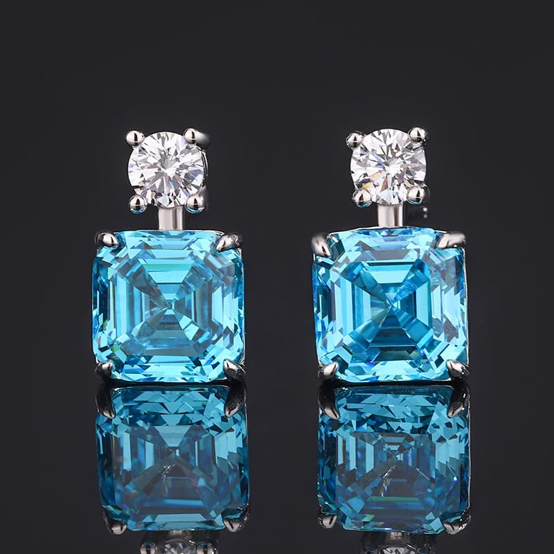 Conjuntos de joyas de boda para novias, damas de honor, collar con colgante de plata de ley 925, aretes de gota de imitación de circonita cúbica para mujer, accesorios de disfraz de graduación