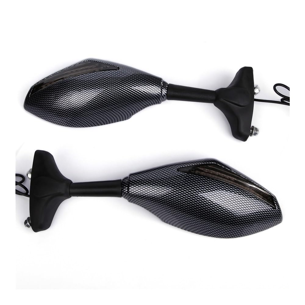 Espejos retrovisores con señales de giro para moto Kawasaki ZX-9R ZX10R ZX12R y ZX14 ZZR1400