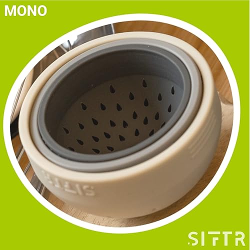 Miniatura 8 de SIFTR (PINK) Juego de coladores de latas anidables, coladores y coladores pequeños que ahorran espacio, accesorio de cocina multiuso, colador de