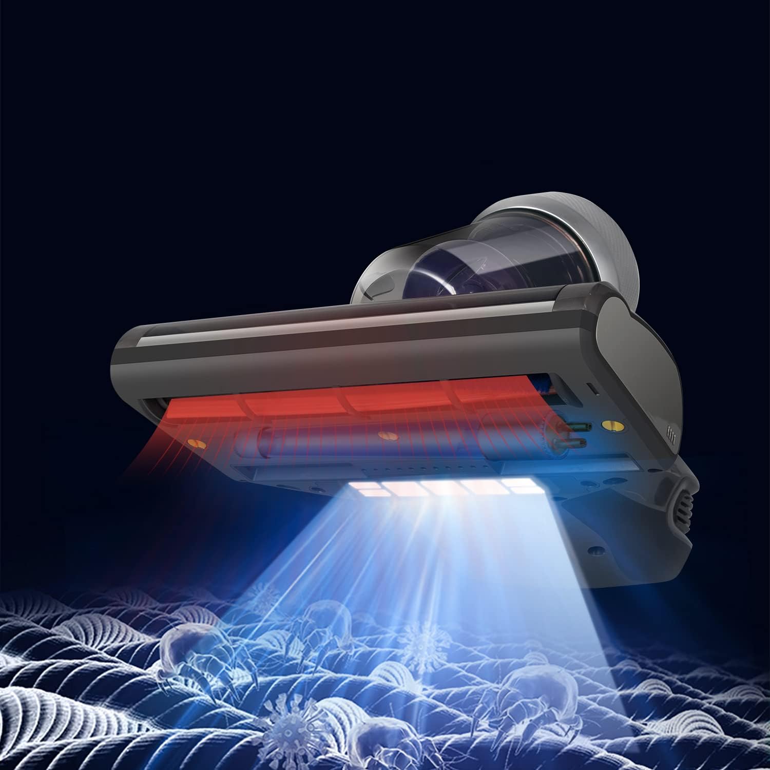 Jimmy JV35 Aspiratore portatile battimaterasso, potenza 700W, con sterilizzazione UV, filtro HEPA, sistema di filtrazione Dual-Cyclonic e certificato di qualità