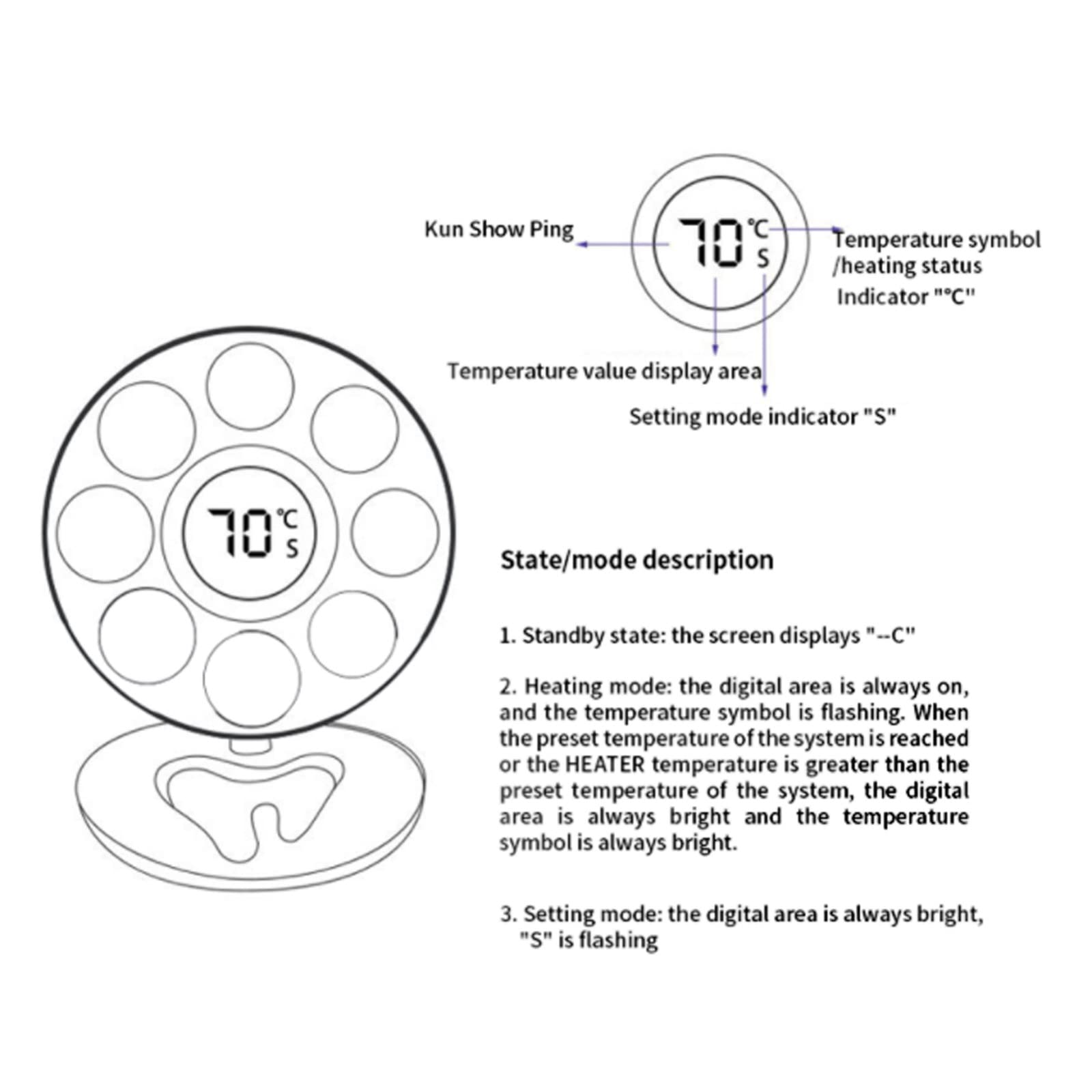 Calentador de Compuesto Dental, Calentador de Resina Dental, Temperatura de Calentamiento 40 ℃ - 70 ℃