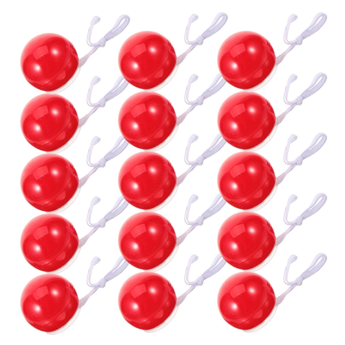 ibasenice 15 Pezzi Naso Luminoso Rosso in Plastica per Costume da Clown Effetto Brillante e Design Unico, per Feste di Compleanno e Eventi a Tema Circo