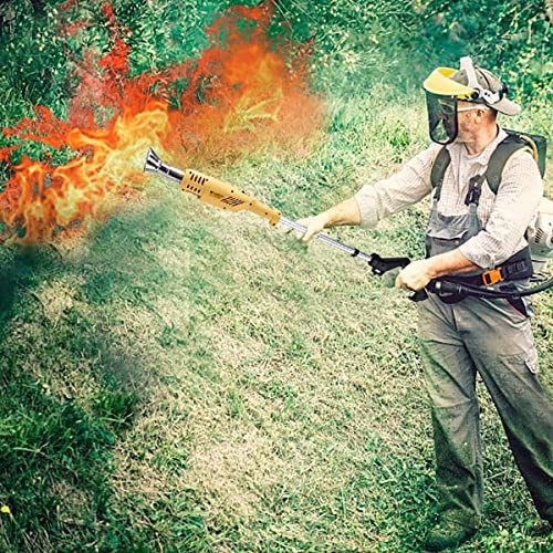 QCLUEU Bruciatore per Erbacce Elettrico, torce per Erbacce con 5 ugelli e Cavo da 70 Pollici, Torcia per diserbante Portatile per Giardino, Patio, vialetto, Fino a 650 °C