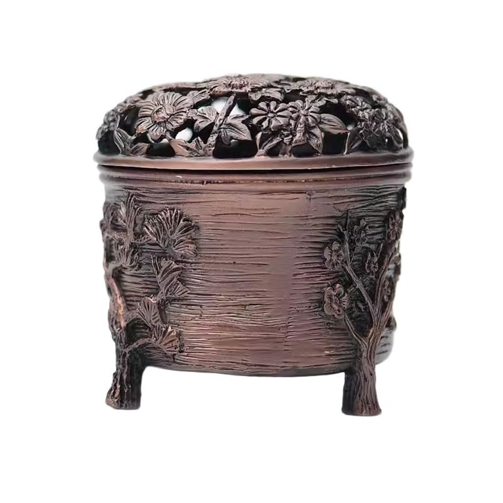 Incense Holder Base Chinese Antique Copper Incense Burner Household Indoor Sandalwood Creative Aromatherapy