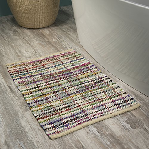 Sealskin Jaipur Bath Mat, Cotton, Multi, 60 x 0.7 x 90 cm