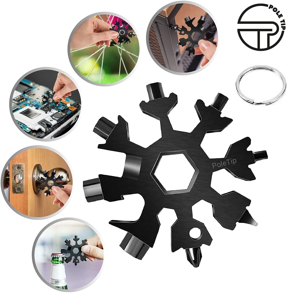 Snowflake 18-in-1 Multi Tool Stainless Steel Pocket EDC Tool thumbnail