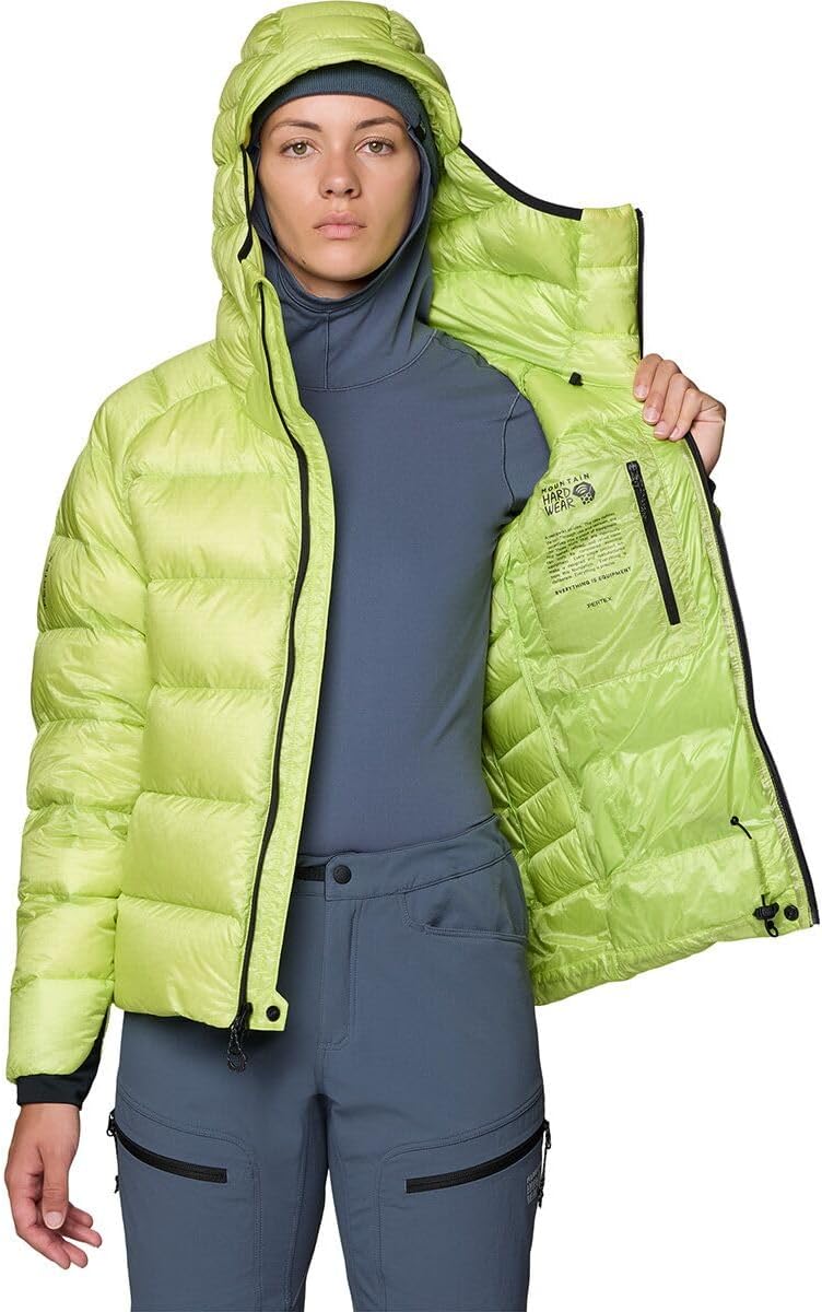 Mountain Hardwear Women's Phantom Alpine Down Hooded Jacket, Citron Glow - Image 5