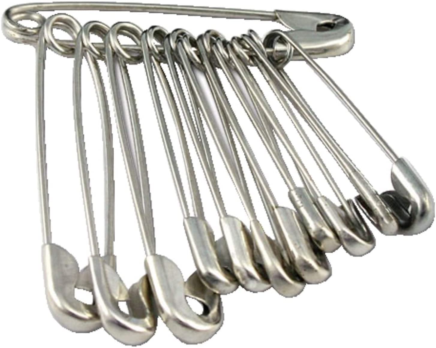 ULTIMATE MART Standerd Steel Safety Pins for Girls and Womens.(Pack of 50) Safety Pin, Scarf Pins, Hijab Sari Pins, Brooch Pins, Safety Locking Baby Cloth Diaper Nappy Pin