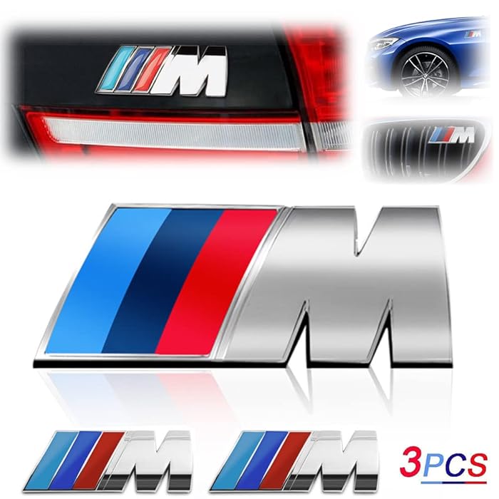 Per BMW Wheel M Badge Adesivo Emblema Decalcomania Decorativa 17mm X 9mm 4pcs - Foto 7