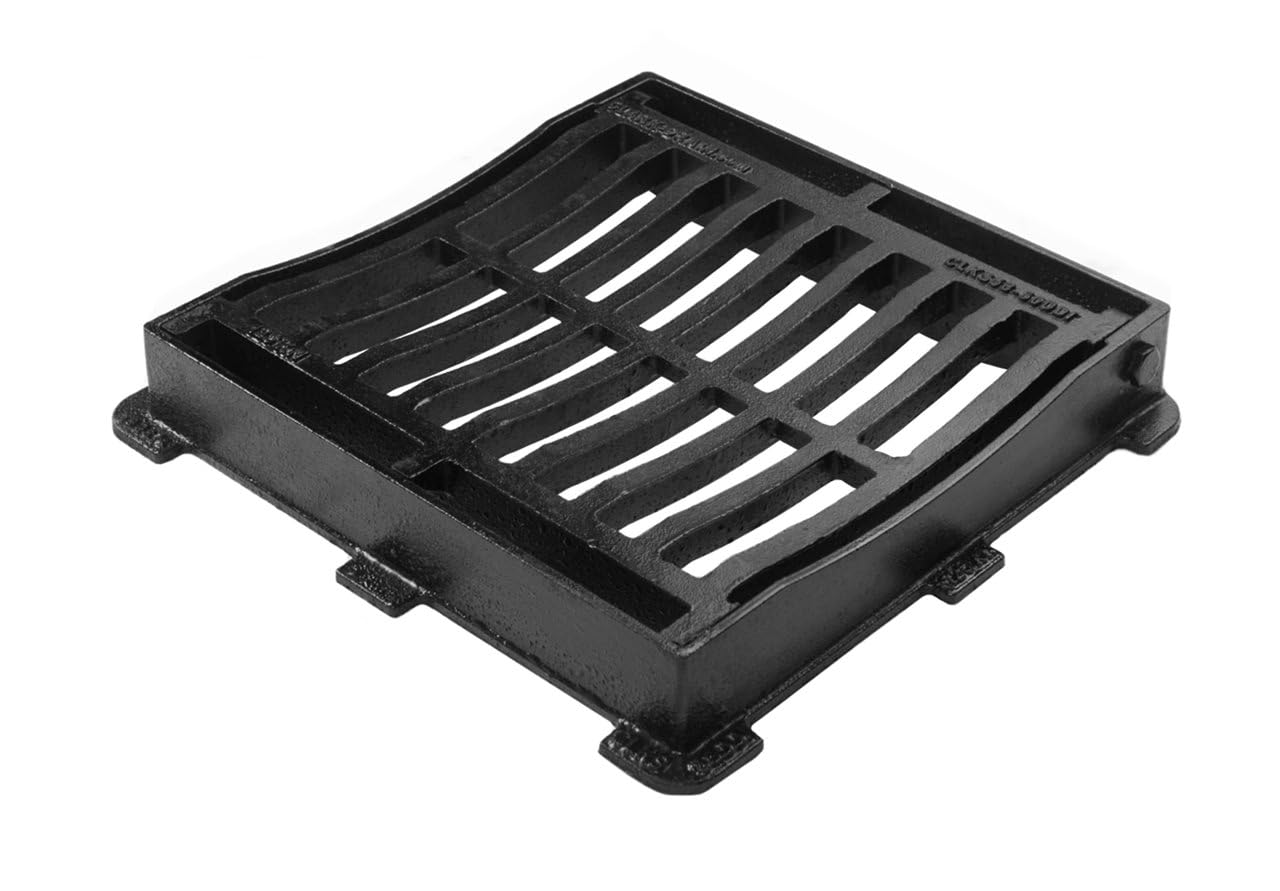 Gully Grate & Frame 302mm x 302mm x 50mm 125kn Hinged Ductile Iron CD58DDI