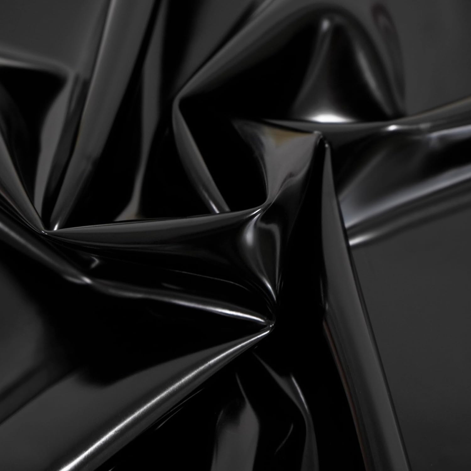0.4mm Feuille de Caoutchouc Latex,Tissu Imperméable pour Latex DIY Cosplay Costumes 100cm Long,110cm Large (Noir)