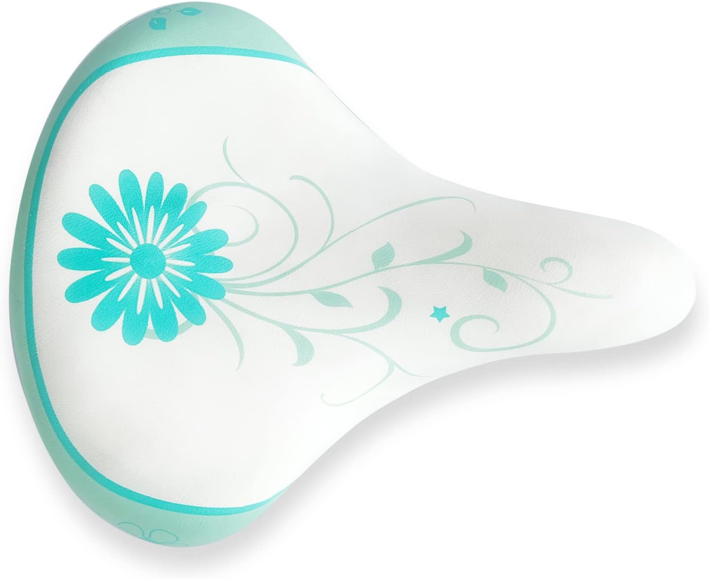 AVASTA Kids Bike Seat Bicycle Saddle for Girls & Boys Waterproof Wide Soft Bike Cushion Dual Shock Absorbing Kids Bike Accessories Fit for 12 14 16 18 20 inch Mountain Road Bicycle,mint green