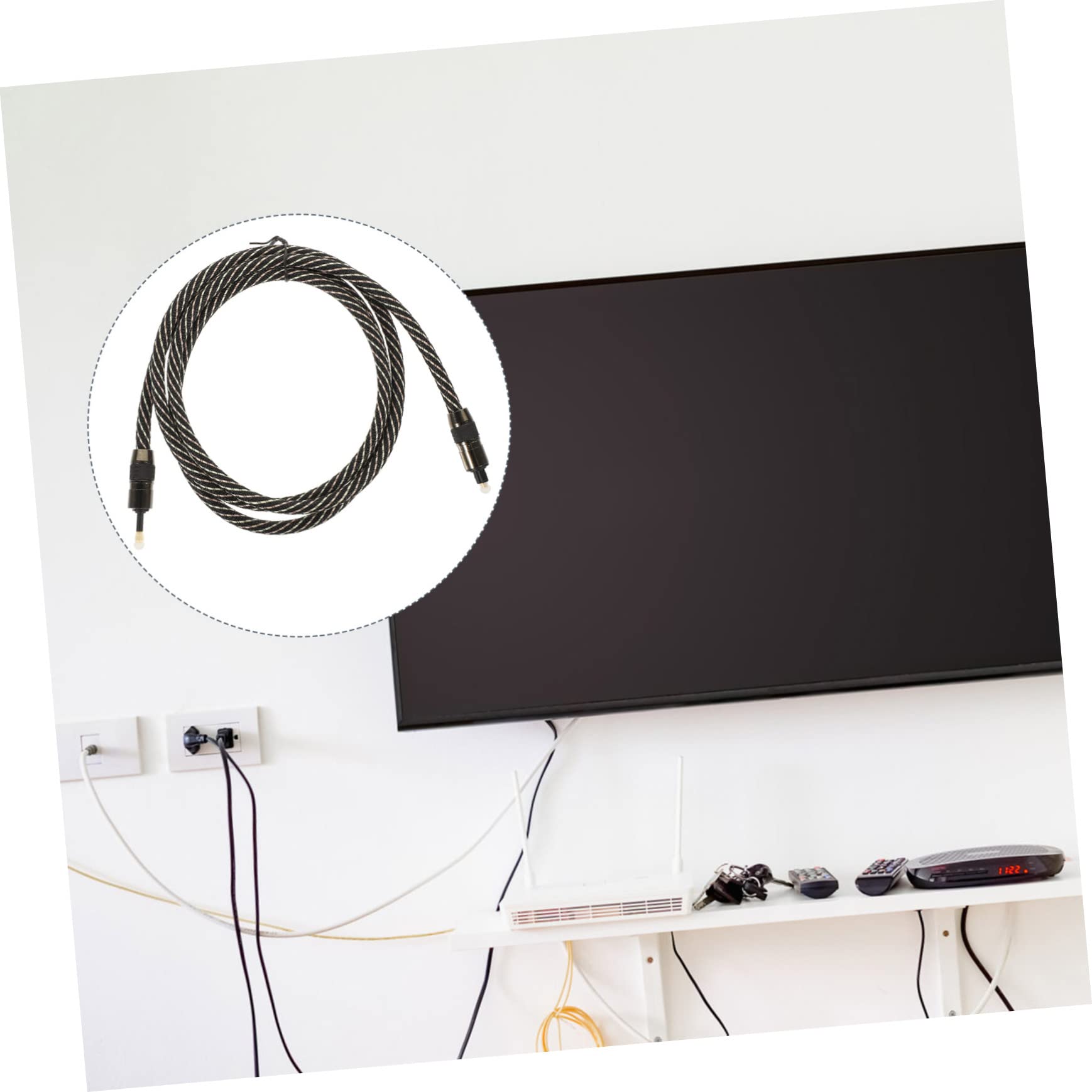 PartyKindom 3 Pezzi Di Cavo Audio Ottico Da Ottico A Digitale Cavo Audio A 3 Barre Degli Altoparlanti Per Tv Per Console Di Gioco Televisione Home Theater