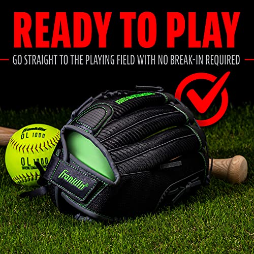 Franklin Sports Fastpitch Softball Glove - Fastpitch Pro - Adult and Youth Softball Mitt - Infield and Outfield - Left Handed Glove - Lime 13" Lefty (22441L) by Franklin Sports - Image 4