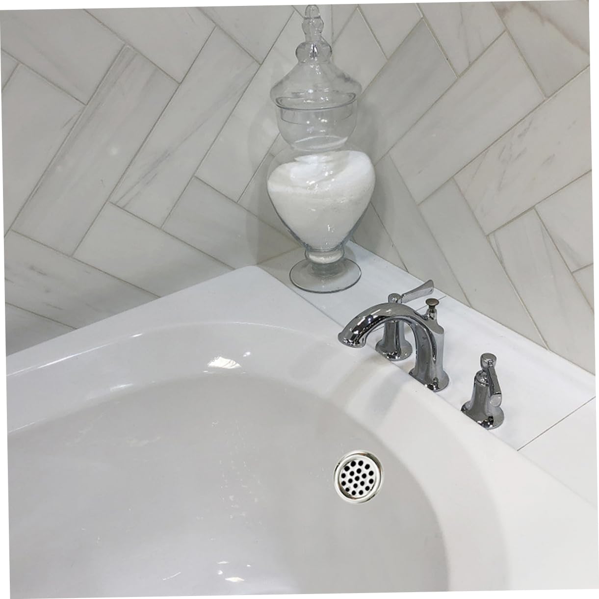 LIFKOME Copertura per Troppopieno Lavandino in Plastica Argento, Resistente alla Corrosione, Design Rotondo Elegante, Confezione da 10 Pezzi per Cucina e Bagno