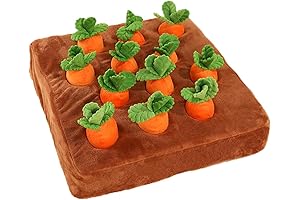 Dog Carrot Patch Interactive Snuffle Puzzle Toy