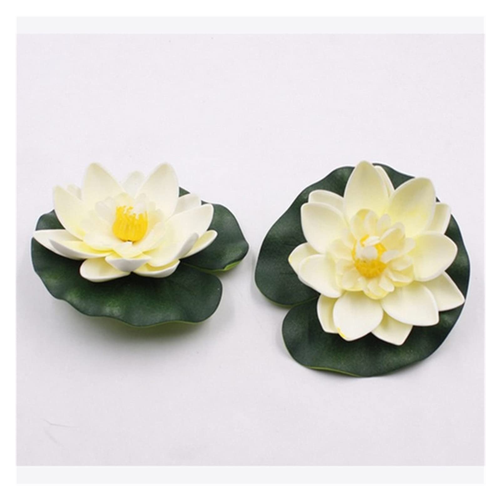 Amazon｜造花 1ピース人工フローティングウォーターユリ蓮の花池の装飾 
