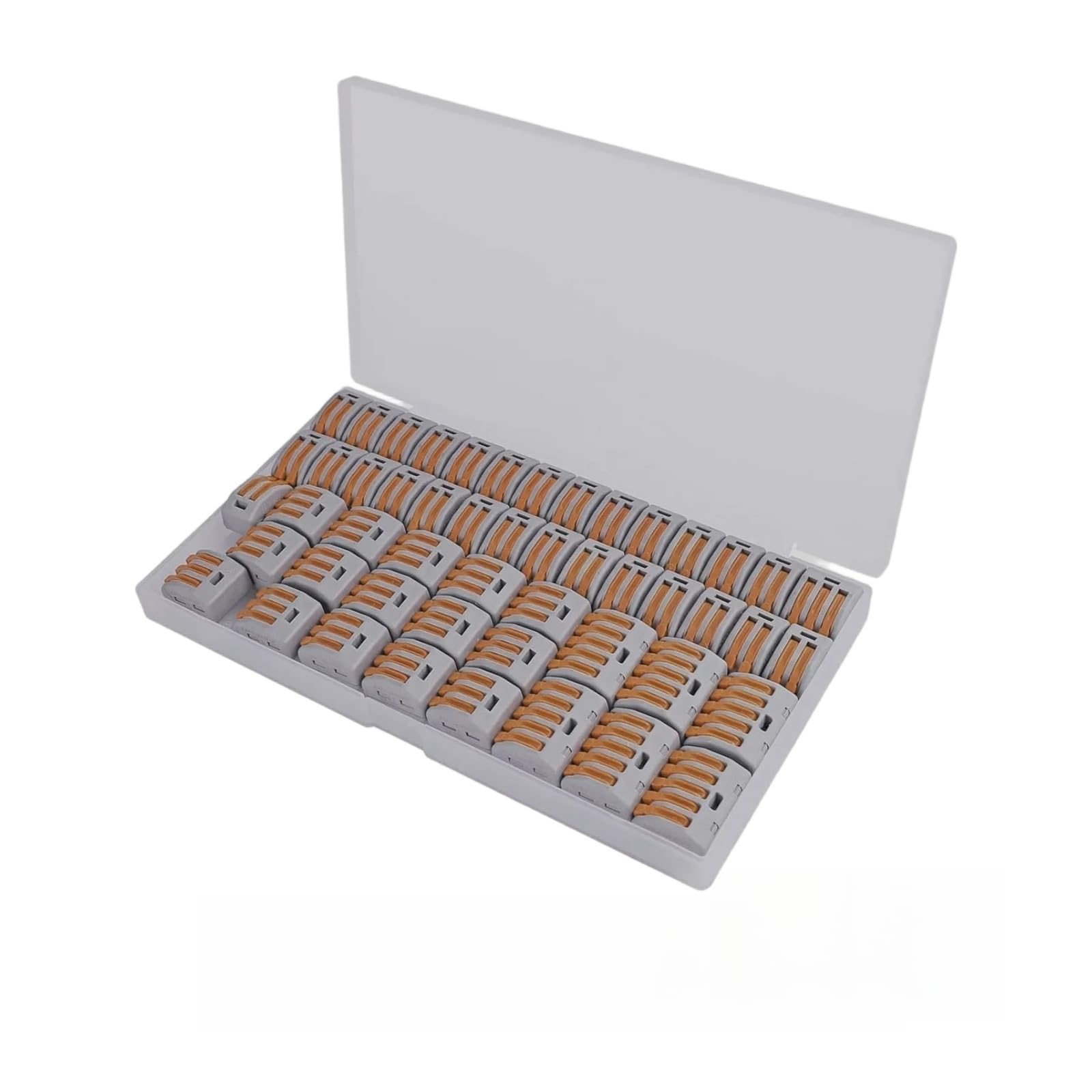 Conector de cableado rápido con palanca y 55 piezas en kit de conexión de 2, 3 y 5 puertos
