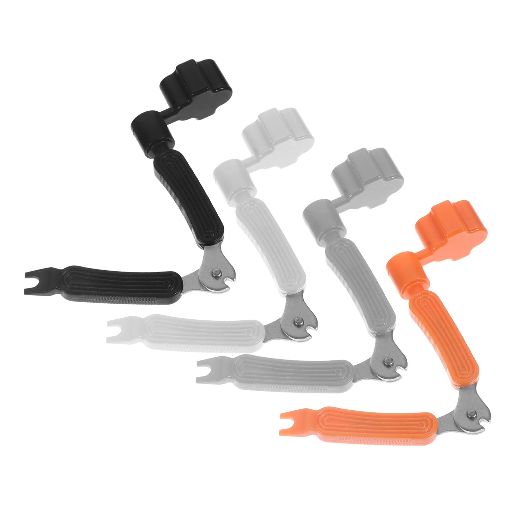 VANZACK Plastic Guitar String Tool 4pcs Guitar String Winder and String Clipper Easy to Use for Guitar Maintenance