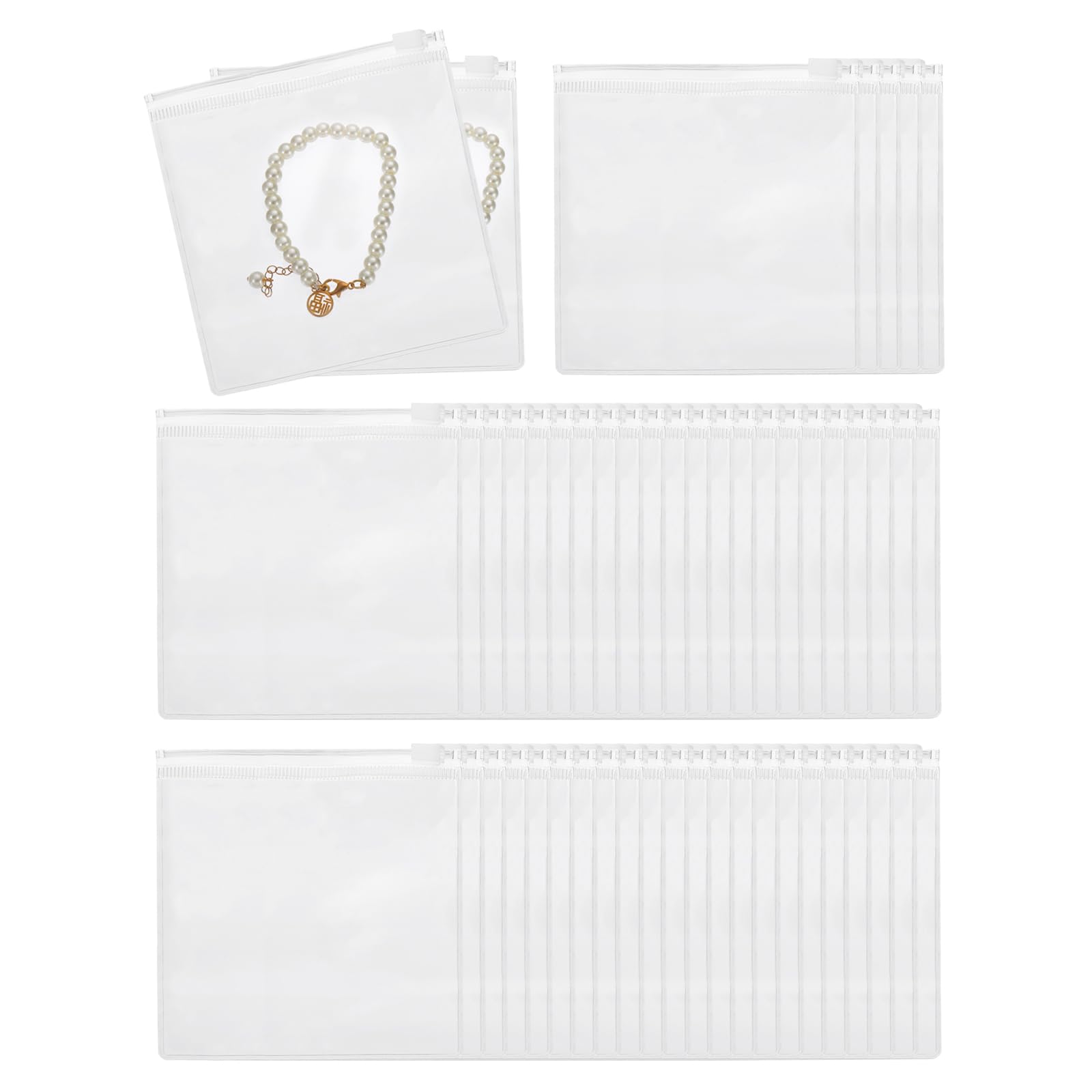 Bolsas de joyería de PVC anti oxidación PATIKIL con autocierre hermético