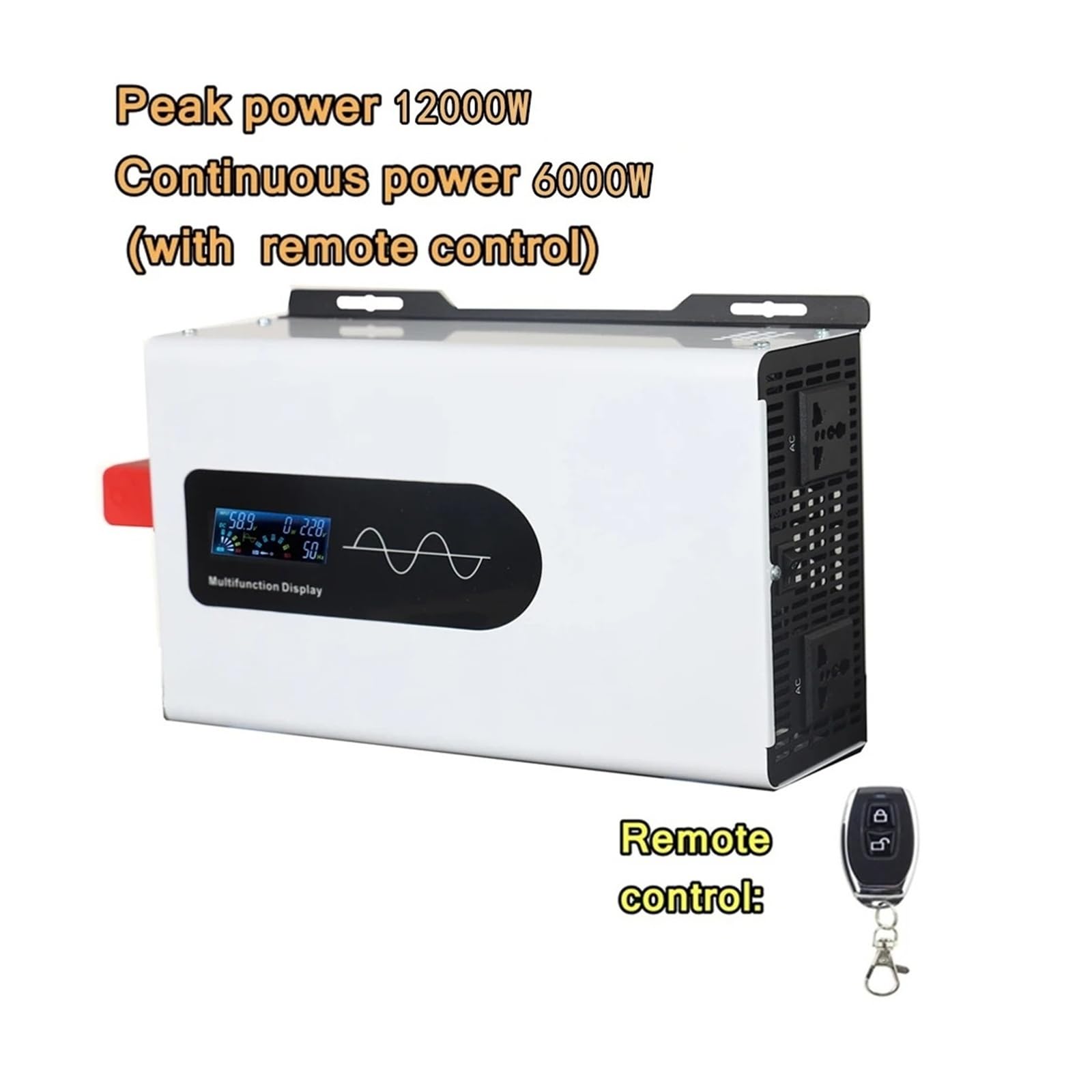 Convertidor Adaptador DC 12V/24V/36V/48V/60V/72V/96V AC 110V 220V 60Hz 50Hz 10KW 6600W Fuera Red Inversor Solar Onda Sinusoidal para Pura inversor