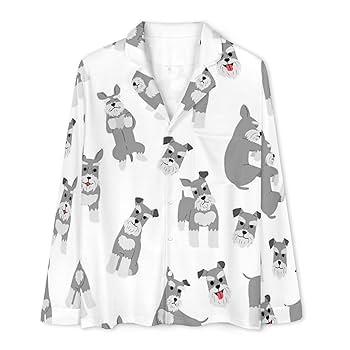 Amazon.co.jp: パジャマ メンズ ミニチュア・シュナウザー柄