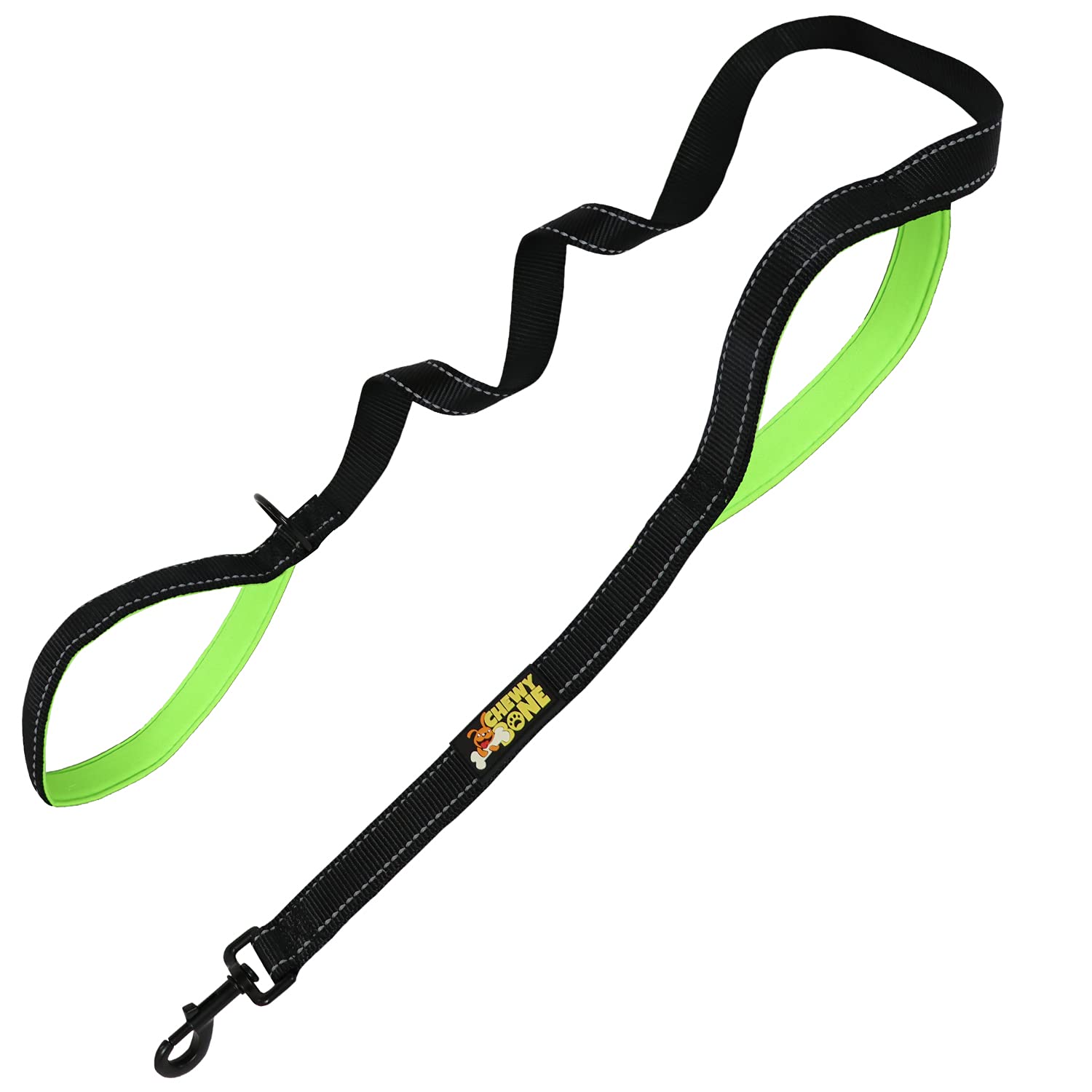 Chewy Bone Large Dogs Leash Padded Double Handle Leash Training Durable Complete Control for Large breed Dogs & Medium breed Dogs 150 cm / 5ft (Black) By [ ]