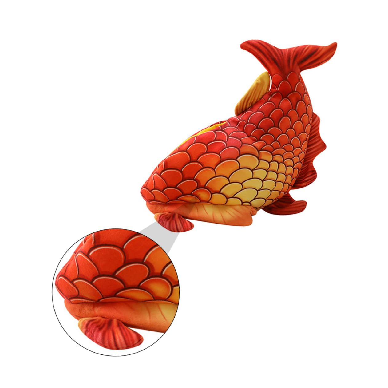 Cabilock Sombrero de Disfraz para Rojo Forma de Cabeza de Pez Divertido para Fiestas de Halloween y Juegos de Rol Gorra de Tela Cómoda y Cálida para Eventos y Celebraciones