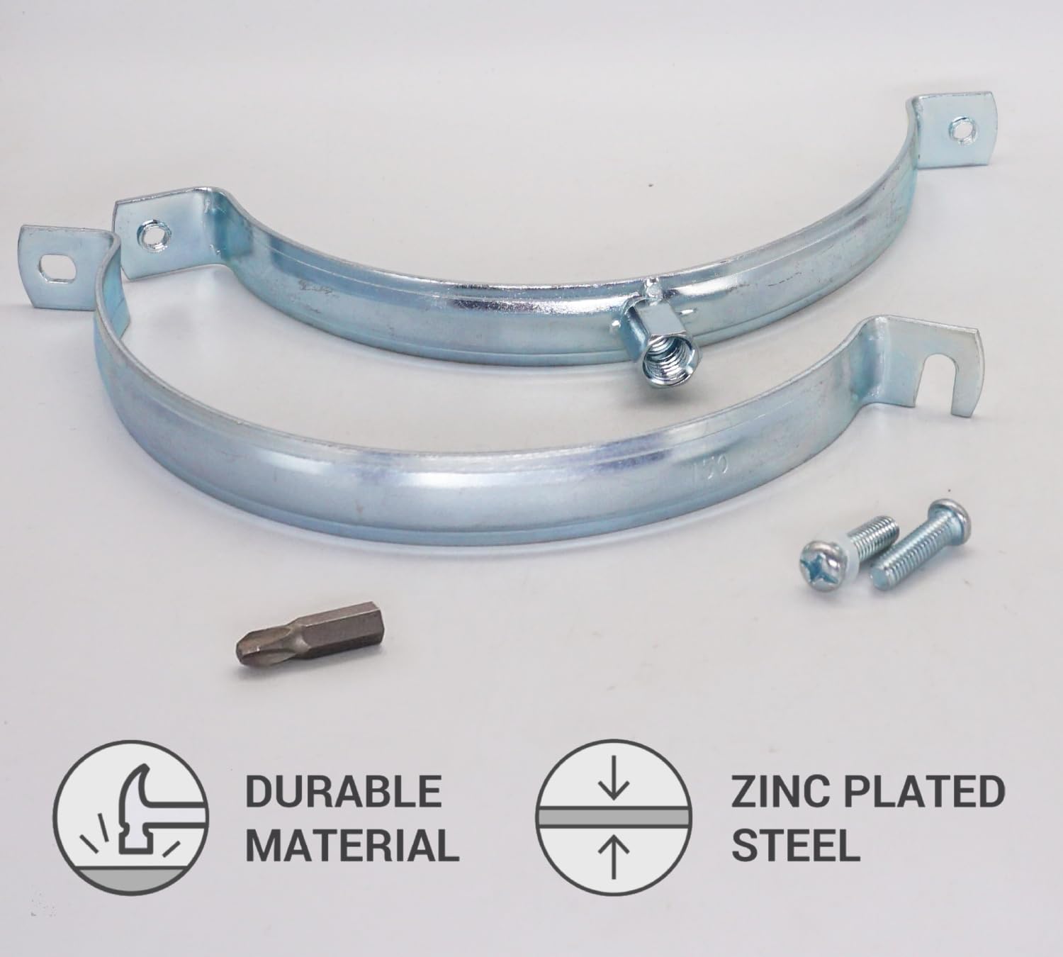 Morsetti Per Tubi In 2 Parti - Diametro 47-52mm, Con Rivestimento In Gomma E Attacco M8 - Foto 12